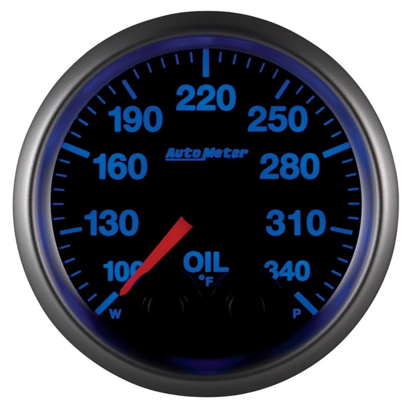 Autometer Elite 52mm 100-340 Deg F Oil Temp Peak & Warn w/ Electronic Control Gauge-thumbmail-6