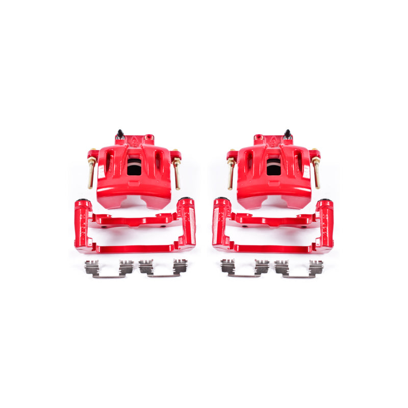 Power Stop 05-11 Chrysler 300 Front Red Calipers w/Brackets - Pair-thumbmail-2