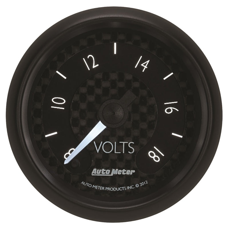 Autometer GT Series 52mm Full Sweep Electronic 8-18 Volts Voltmeter-thumbmail-6