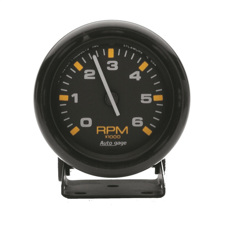 Autometer Autogage 2-3/4in Black 6,000 RPM Pedestal Mount Mini Tachometer-thumbmail-1