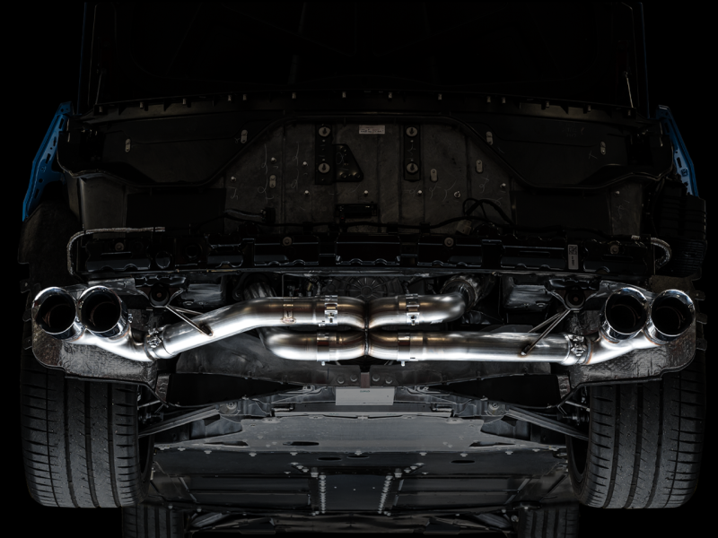 AWE Tuning 2020 Chevrolet Corvette (C8) Track Edition Exhaust - Quad Chrome Silver Tips-thumbmail-10