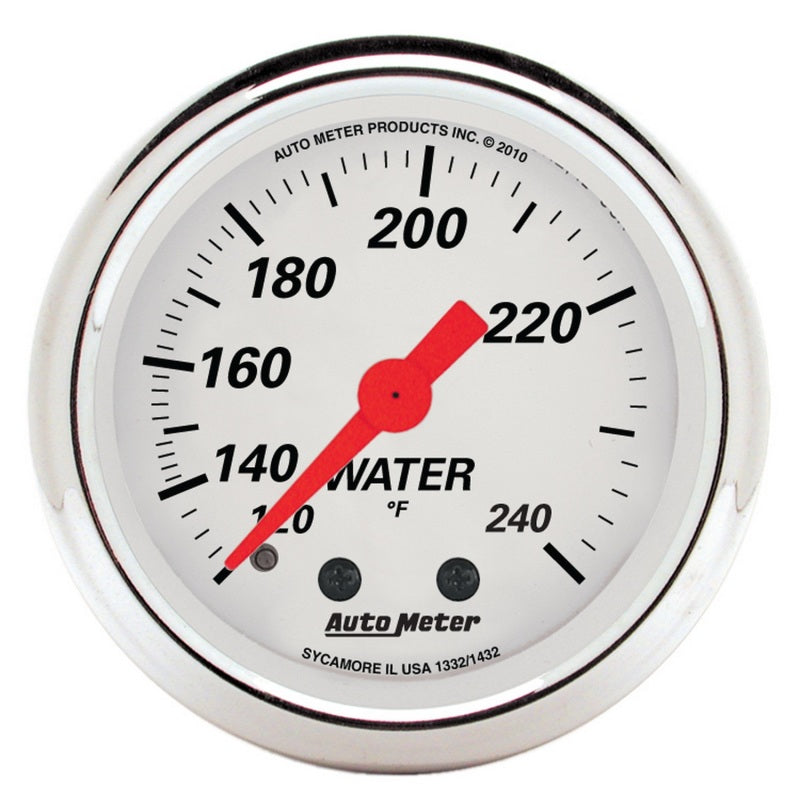 AutoMeter Gauge Kit 5 Pc. 3-1/8in. & 2-1/16in. Mech. Speedo. Wtmp & Oilp Arctic Wht-thumbmail-6