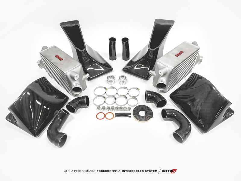 AMS Performance Porsche 997.1TT Alpha Intercooler System (For Stock Framed Turbos)-thumbmail-6