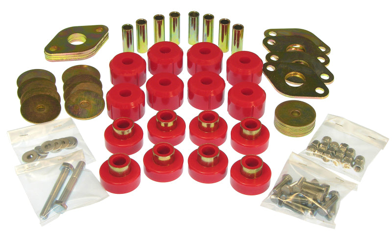 Prothane 07-11 Jeep Wrangler JK 2DR Body Mount Kit - Red-thumbmail-1