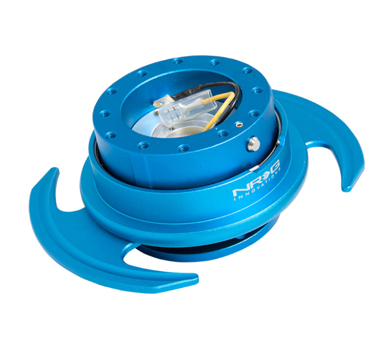 NRG Quick Release Kit Gen 3.0 - Blue Body / Blue Ring w/Handles-thumbmail-2