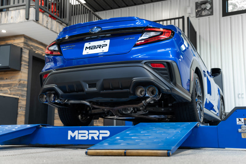 MBRP 2022 Subaru WRX 2.5in Dual Split Rear Exit w/ Quad BE Tips - T304-thumbmail-2
