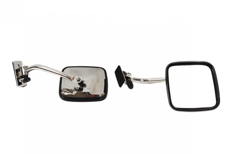 Kentrol 97-18 Jeep Wrangler TJ/JK E-Z Detach Mirrors Pair - Polished Silver-thumbmail-1