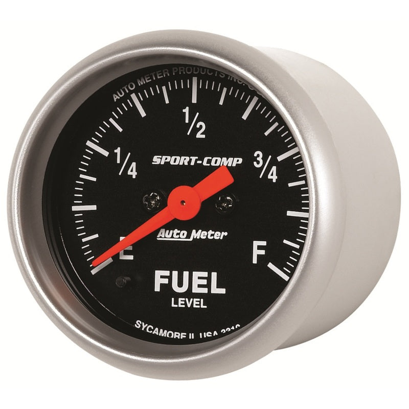 Autometer Sport Comp 52mm Full Sweep Electronic Fuel Level Programmable Empty-Full Range Gauge-thumbmail-2
