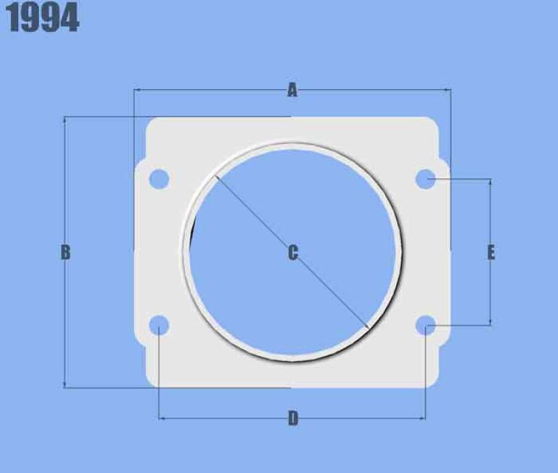 Vibrant MAF Sensor Adapter Plate for Subaru applications use w/ 3in Inlet I.D. filters only-thumbmail-2