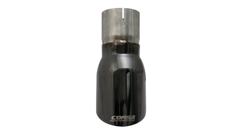 Corsa Single Universal 3.0in Inlet / 4.0in Outlet Black PVD Pro-Series Tip Kit-thumbmail-6