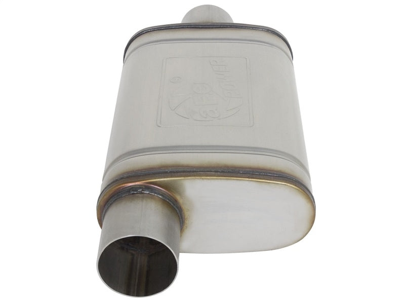 aFe MACHForce XP SS Muffler 3in Center Inlet / 3in Outlet 9in L x 4in W x 14in Body-thumbmail-3
