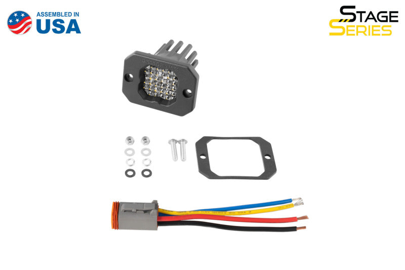 Diode Dynamics Stage Series C1R - White Flood Flush Mount LED Pod (one)-thumbmail-4