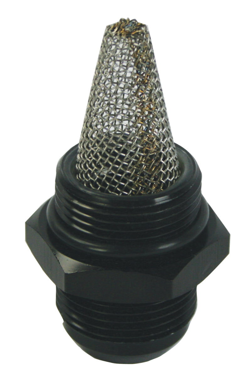 Moroso Oil Filter Fitting -16An to -16An w/External Screen - Single-thumbmail-1