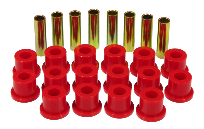 Prothane 68-72 Ford F100/150 2wd Rear Spring & Shackle Bushings - Red-thumbmail-1
