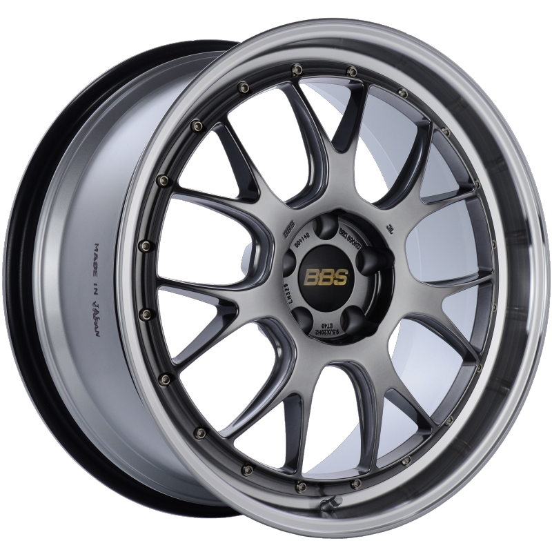 BBS LM-R 20x9.5 5x114.3 ET40 CB66 Diamond Black Center Diamond Cut Lip Wheel-thumbmail-1