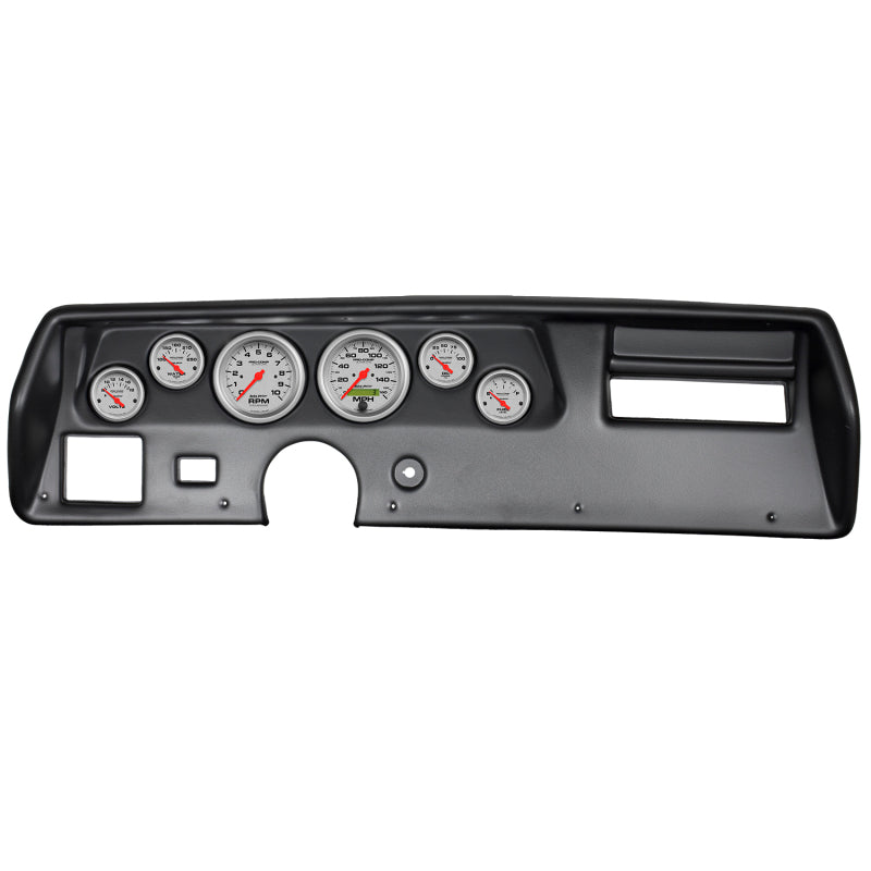Autometer Ultra-Lite 70-72 Chevelle SS/El Camino Dash Kit 6pc Tach / MPH / Fuel / Oil / WTMP / Volt-thumbmail-1