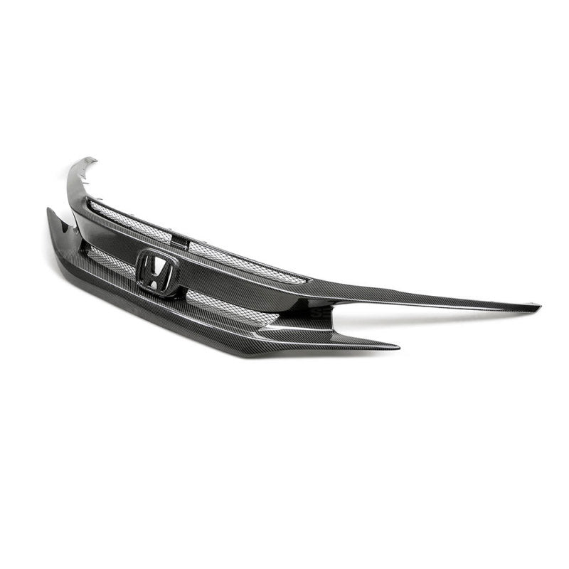 Seibon 16-18 Honda Civic OEM-Style Carbon Fiber Front Grill-thumbmail-3