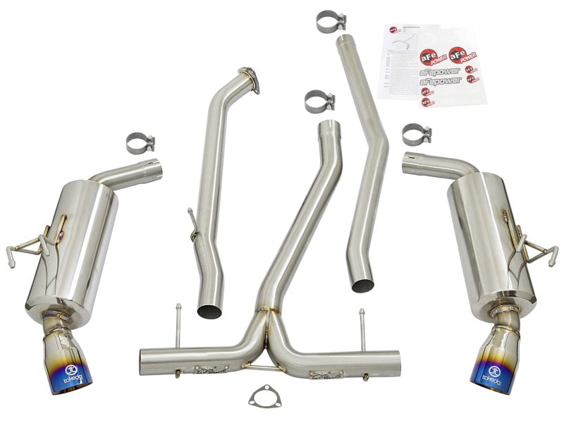 aFe POWER Takeda 16-17 Honda Civic I4-1.5L (t) 2.5-2.25in 304 SS CB Dual-Exit Exhaust Blue Tips-thumbmail-9