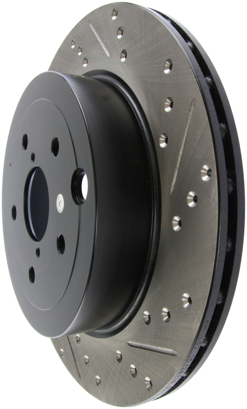 StopTech 08+ Subaru STI (Will Not Fit 05-07) Slotted & Drilled Sport Brake Rotor-thumbmail-8