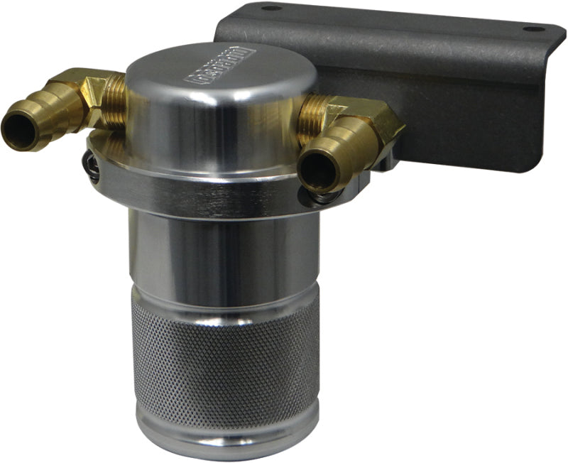 Moroso 15-19 Dodge Charger/Challenger Hellcat Air/Oil Separator Catch Can - Small Body - Billet Alum-thumbmail-1