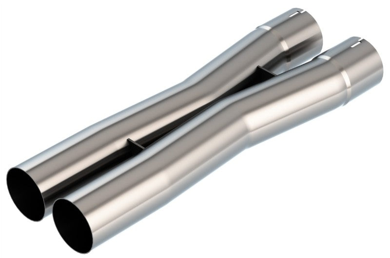Borla 3.0in Universal X-Pipe 4.43in Inlet Centerline 3.51in Outlet Centerline 21.06in OAL-thumbmail-2