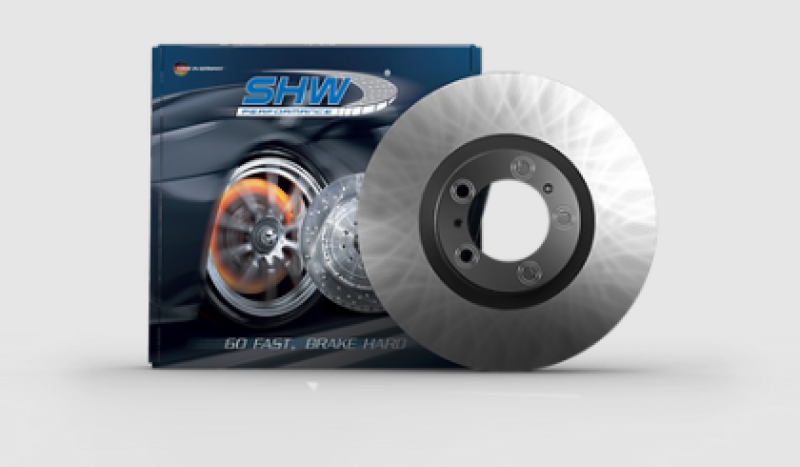 SHW 17-20 Porsche Panamera 4 3.0L w/Code 1KF/18in Wheel/Blk Caliper Left Rear Smooth MB Brake Rotor