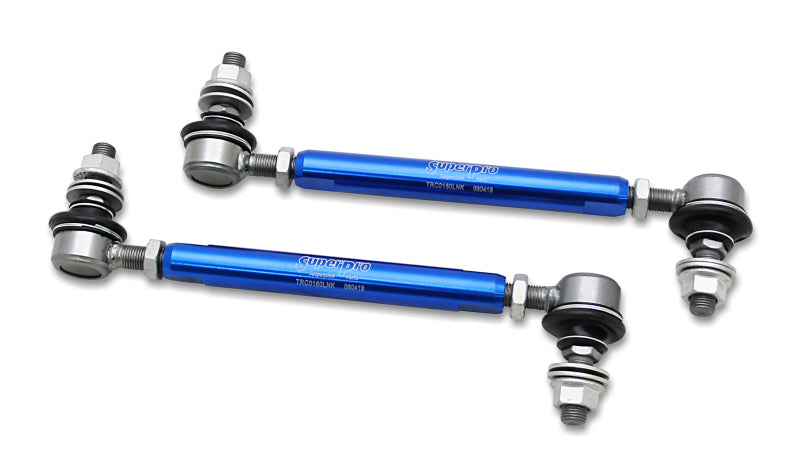 SuperPro 2013 Scion FR-S Base Front HD Adjustable End Link Set (12mm Studs 210mm-260mm Length)-thumbmail-1