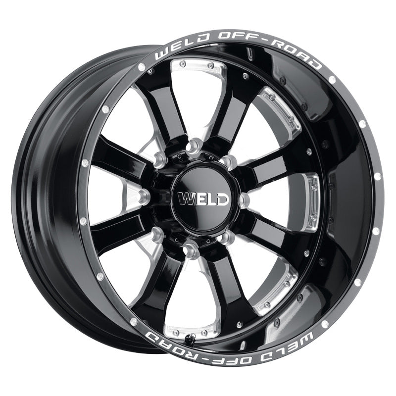 Weld Off-Road W125 20X12 Granada Six 6X139.7 ET-44 BS4.75 Gloss Black MIL 106.1-thumbmail-2