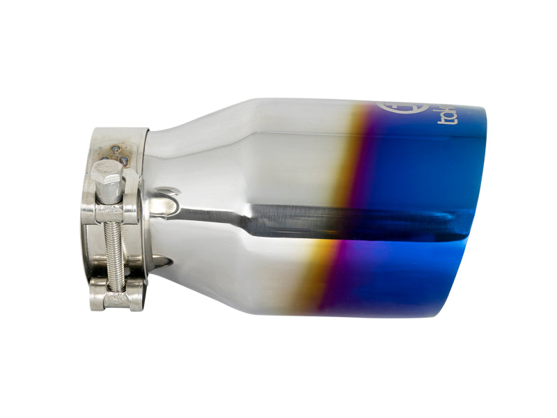 aFe Takeda 304 Stainless Steel Clamp-On Exhaust Tip 2.5in Inlet / 4in Outlet - Blue Flame-thumbmail-4