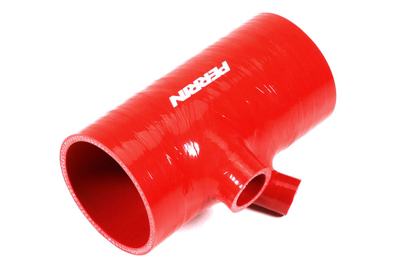 Perrin 2022+ Subaru WRX Red 3in Turbo Inlet Hose w/ Nozzle (Short)-thumbmail-7