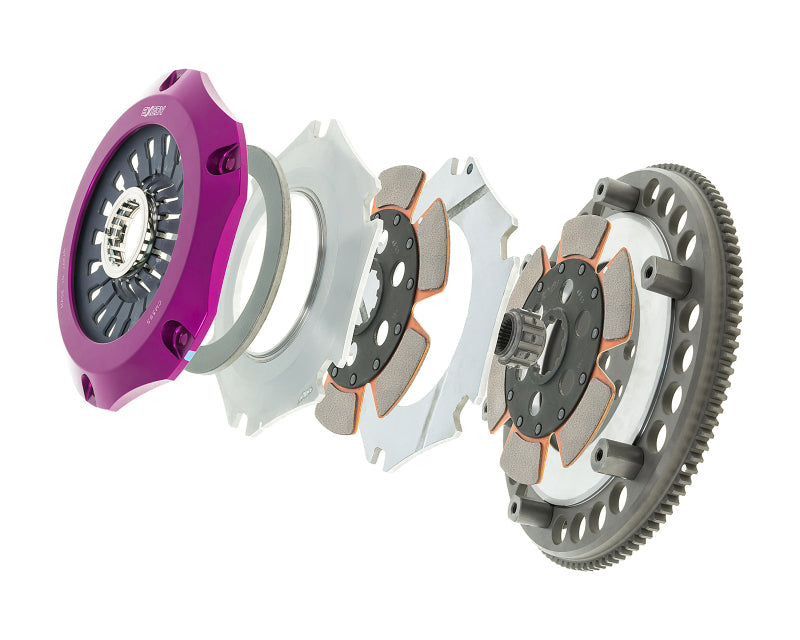 Exedy 1996-1996 Mitsubishi Lancer Evolution IV L4 Hyper Compe-R Twin Cerametallic Clutch Rigid Disc-thumbmail-4