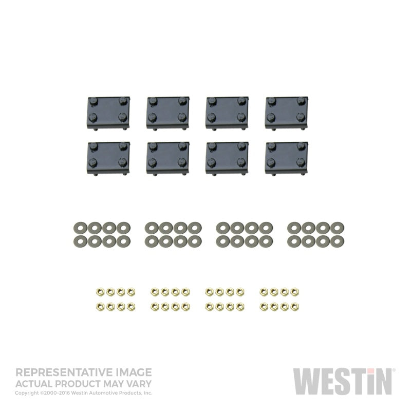 Westin 04-12 Chevy/GMC/Isuzu Colorado/Canyon Crew Cab Premier Oval Nerf Step Bar Mount Kit - Black-thumbmail-2