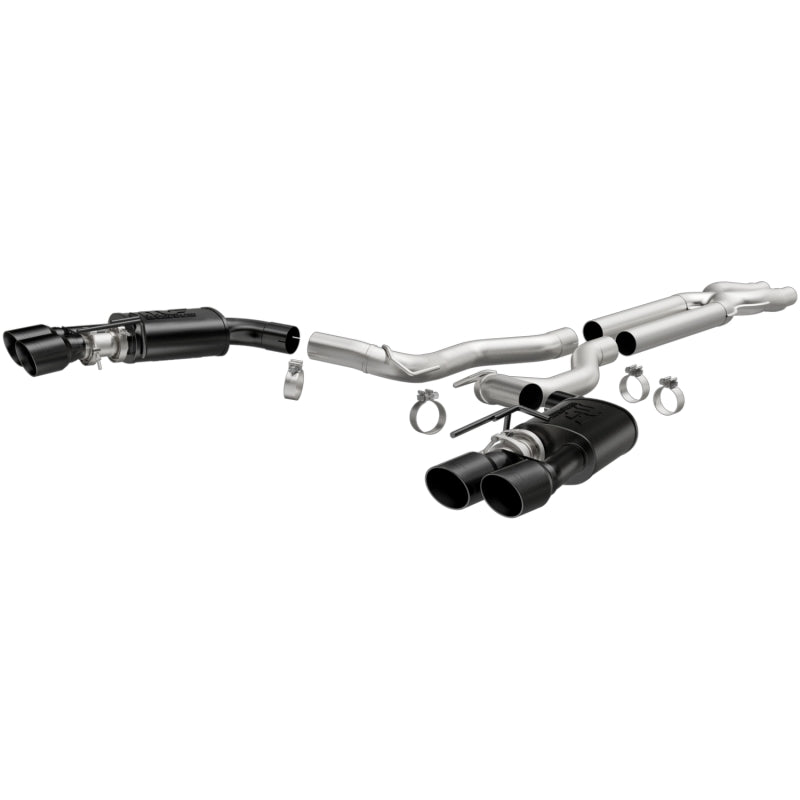 MagnaFlow SYS Cat-Back 2018 Ford Mustang GT 5.0L Competition Dual Exit Black 4in Tips-thumbmail-2