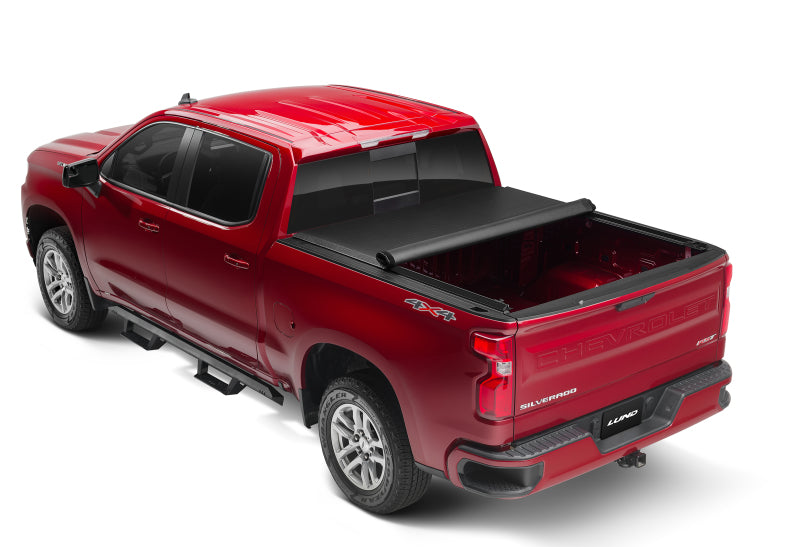Lund 04-12 Chevy Colorado (6ft. Bed) Genesis Roll Up Tonneau Cover - Black
