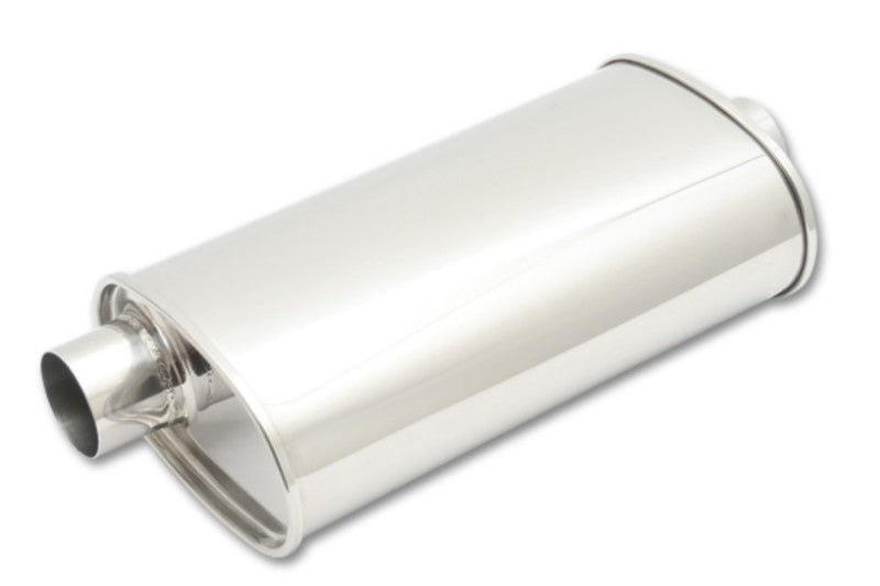 Vibrant StreetPower Oval Muffler 3.50in Inlet/Outlet (Offset-Center)-thumbmail-2