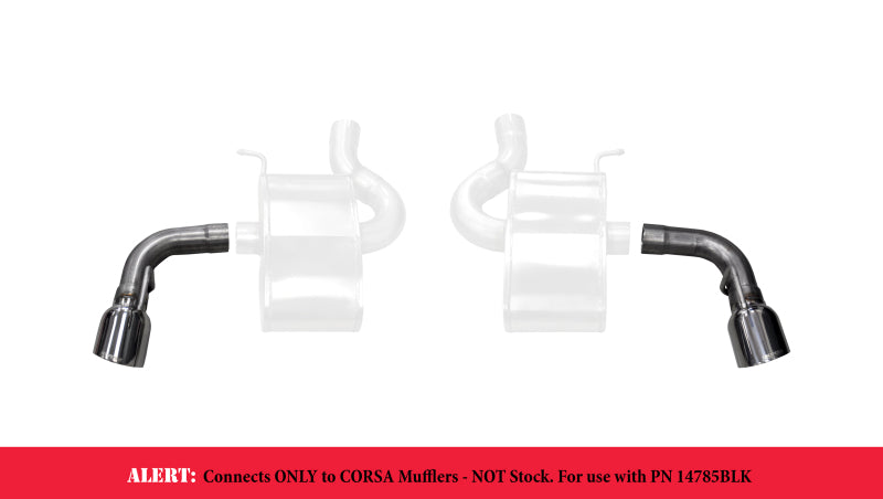 Corsa 16-17 Chevy Camaro SS 2.75in Inlet / 4.5in Outlet Polished Tip Kit (For Corsa Exhaust Only)-thumbmail-3
