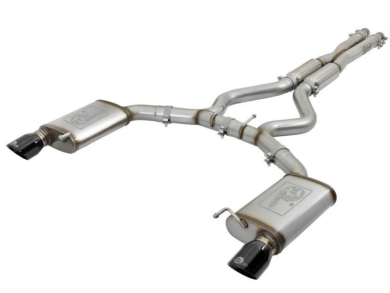 aFe 20-22 Audi RS6 Avant V8 4L (tt) MACH Force-Xp 3in to 2.5in 304 SS Cat-Back Exhaust w/ Black Tip-thumbmail-2