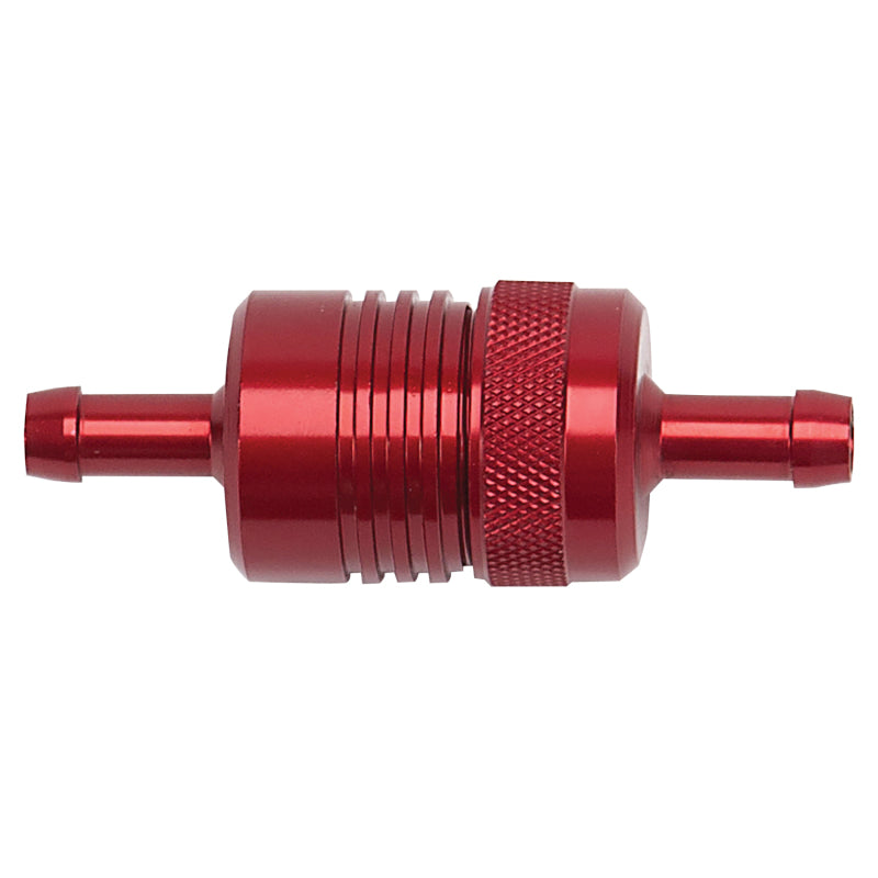 Russell Performance Red Street Fuel Filter (3in Length 1-1/8in diameter 5/16in inlet/outlet)-thumbmail-2