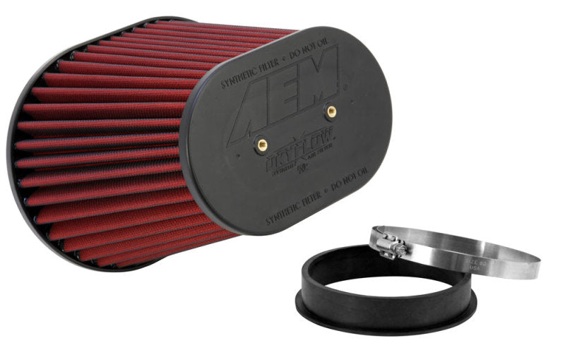 AEM Dryflow Air Filter-Oval Tapered 8in x 10.5in O/S Base / 5in x 7.75in O/S Top / 8in Height-thumbmail-4