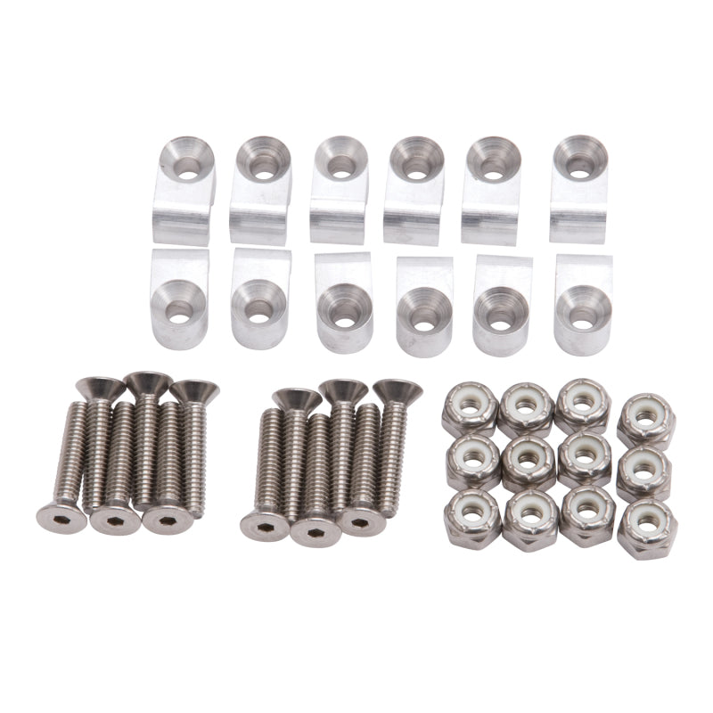 Russell Performance Billet 3/16in Tubing Clamp Natural Finish (12 pcs.)-thumbmail-2
