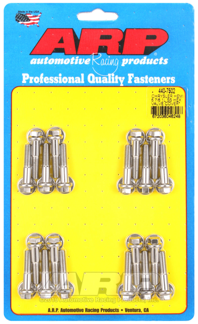 ARP Chrysler hemi 5.7/6.1L SS Hex Valve Cover Bolt Kit-thumbmail-1