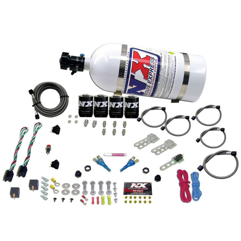 Nitrous Express GM EFI Dual Stage Nitrous Kit (50-150HP x 2) w/10lb Bottle-thumbmail-2