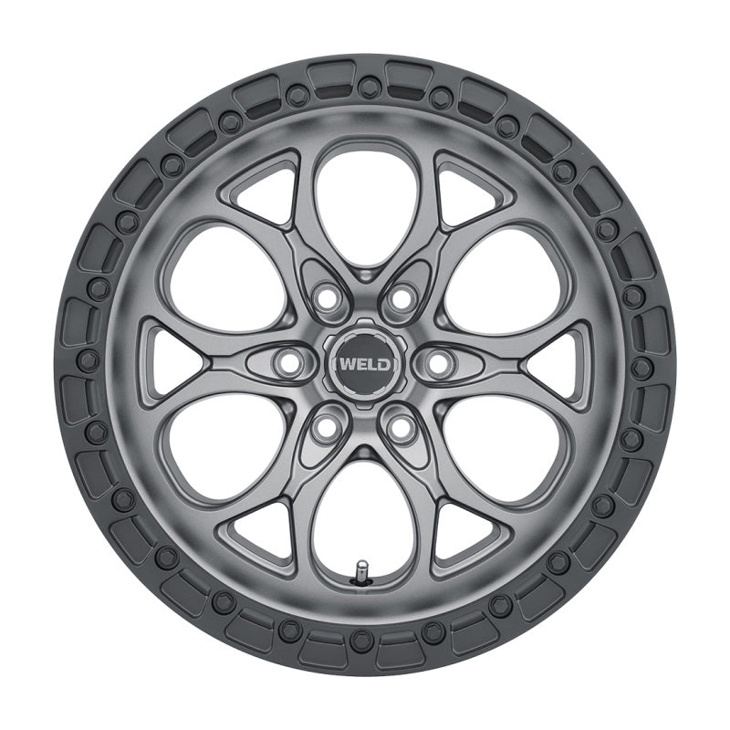 Weld Off-Road W107 20X9 Ledge 6X139.7 ET00 BS5.00 Satin Gun / Black Ring 106.1-thumbmail-2