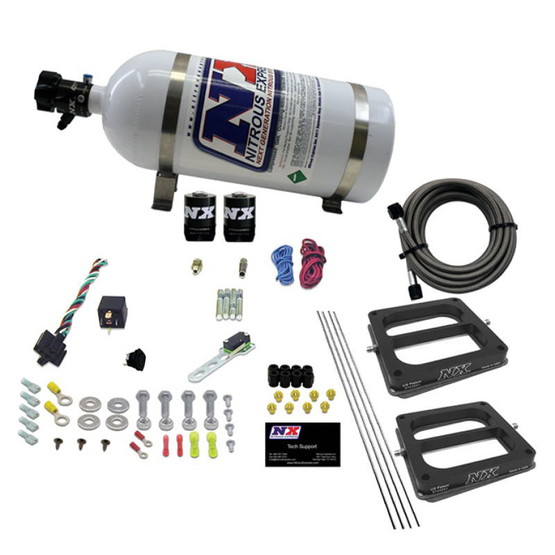 Nitrous Express Dual/Dominator/Gasoline Nitrous Kit (50-300HP) w/10lb Bottle-thumbmail-2