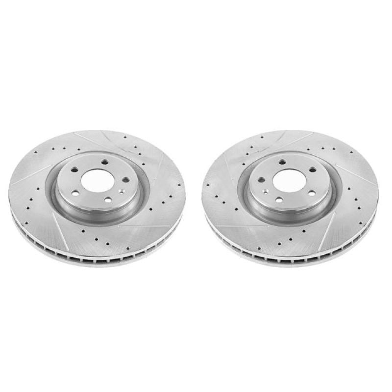 Power Stop 17-18 Audi A6 Front Evolution Drilled & Slotted Rotors - Pair-thumbmail-1