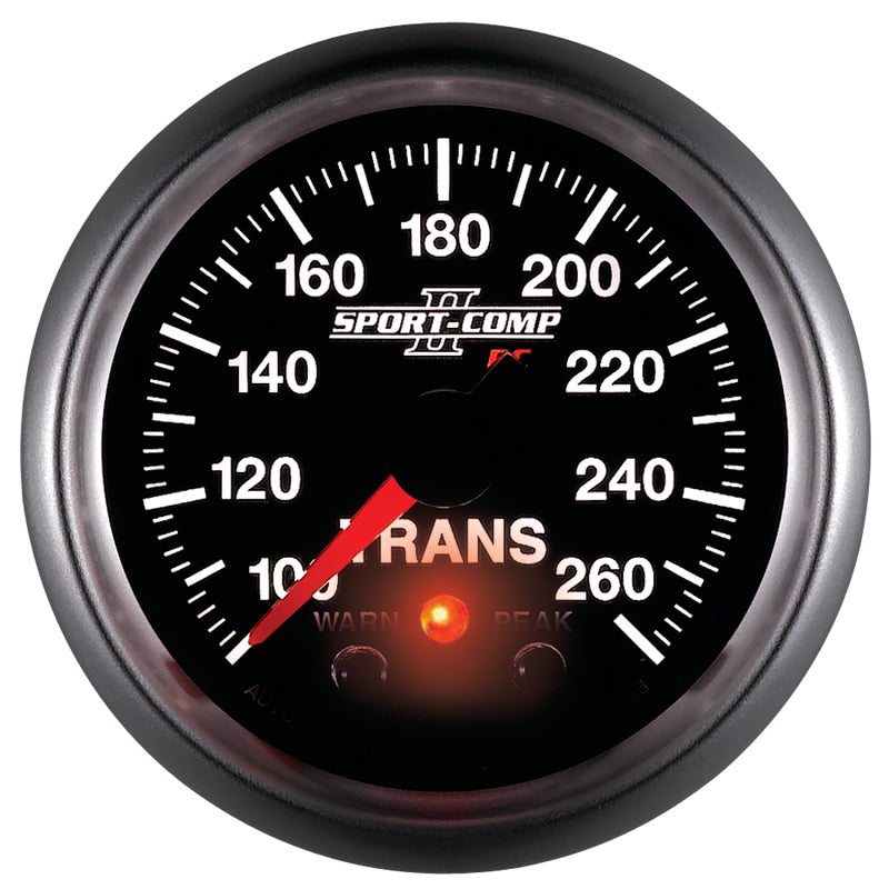 Autometer Elite 52.4mm 100-260F Transmission Temprature Peak & Warn w/ Electronic Control Gauge-thumbmail-5