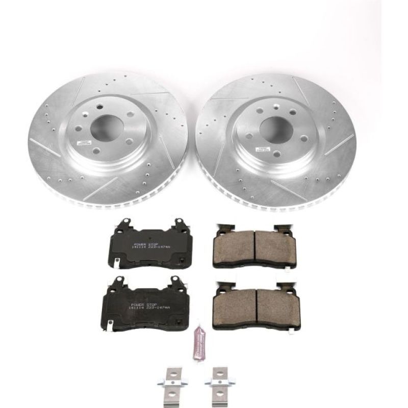 Power Stop 14-19 Chevrolet Corvette Front Z23 Evolution Sport Brake Kit-thumbmail-1