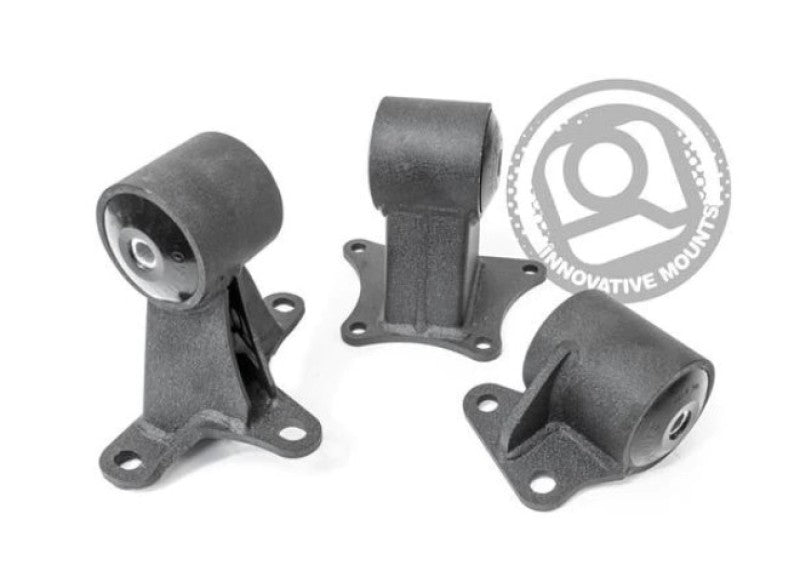 Innovative 94-97 Accord F-Series Black Steel Mounts 95A Bushings (EX Chassis)-thumbmail-1