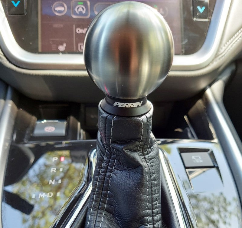 Perrin 2020+ Subaru Outback/Ascent (w/CVT) SS Ball Shift Knob - 2.0in. / Brushed Finish-thumbmail-5