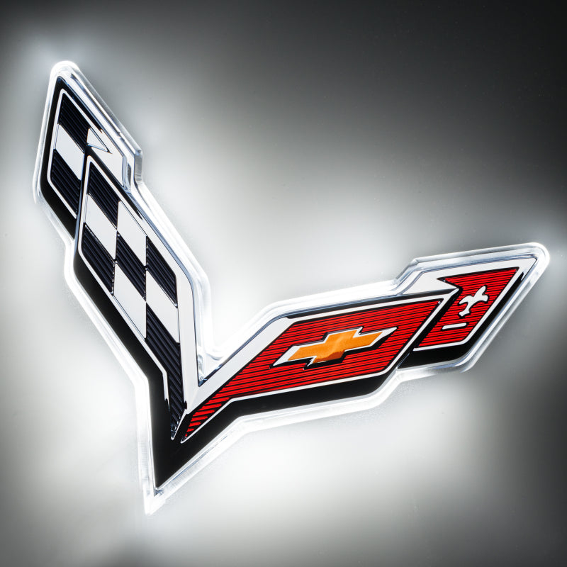 Oracle Corvette C7 Rear Illuminated Emblem - White-thumbmail-6